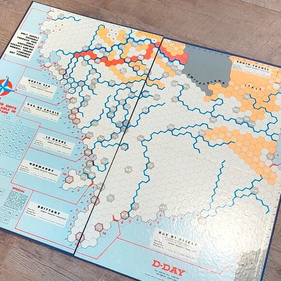 VTG World war II invasion game Avalon Hill 1965 D DAY - Picture 6 of 10
